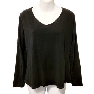 2/$20 Vintage Escada Sport plain classic black long sleeve top